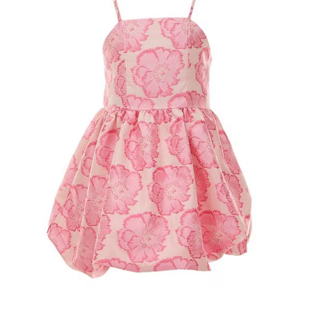 Pink Floral Strap Dress GB Girls